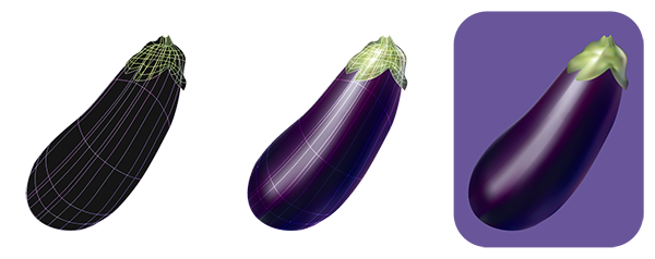 eggplant purple color