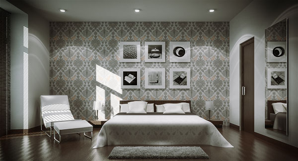 3d view of the main bedroom