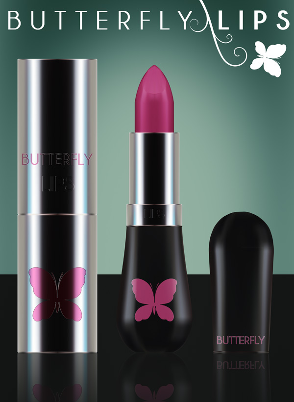 Butterfly lips, lipstick
