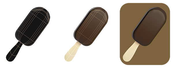 chocolate ice cream brown color